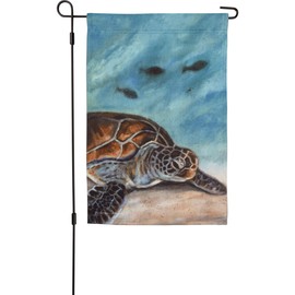 Primitives by Kathy Sea Turtle Garden Flag