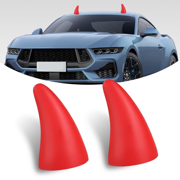 Ajxn 2 PCS Car Stickers, 4.45x2.76 Inches Doll Modified Cute