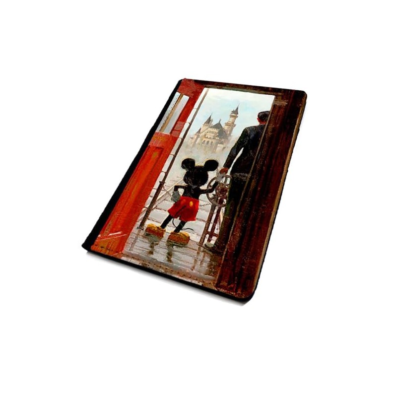 Lopo Passport Cover/Holder. Mickey Holding Hands, Walt. Travel Protection for