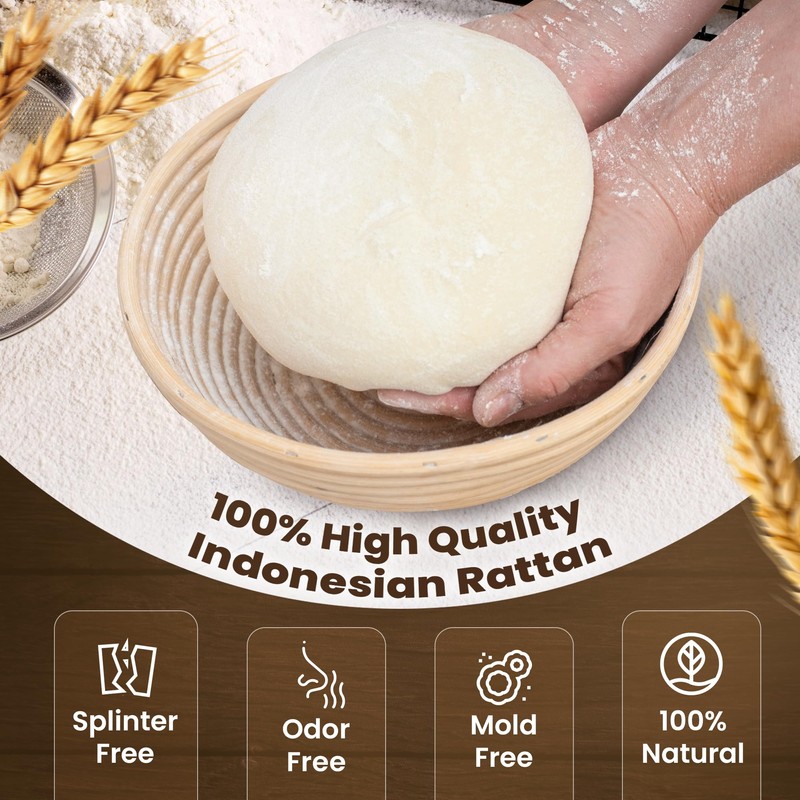 Casa Crest Sourdough Bread Baking Kit - Includes 1 Oval