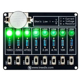 Treedix Soldering Practice Kit Learning Current and Resistance Relationship LED DIY Electronic Craft Beginners Fun