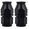 通用 2Pcs Aluminium 6AN Straight Push On Fuel Hose Fitting