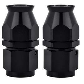 通用 2Pcs Aluminium 6AN Straight Push On Fuel Hose Fitting