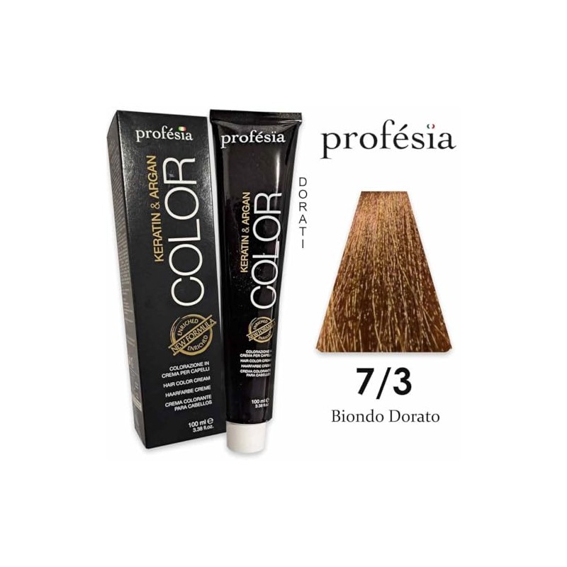 Profesia Color Permanent Professionelle Haarfarbe 7/3, 100 ml