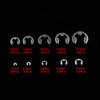 120Pcs Metric 304 Stainless Steel E Clips C Circlip Kit