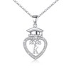 Graduation Gifts for Her 2023, 14K White Gold Plated Initial