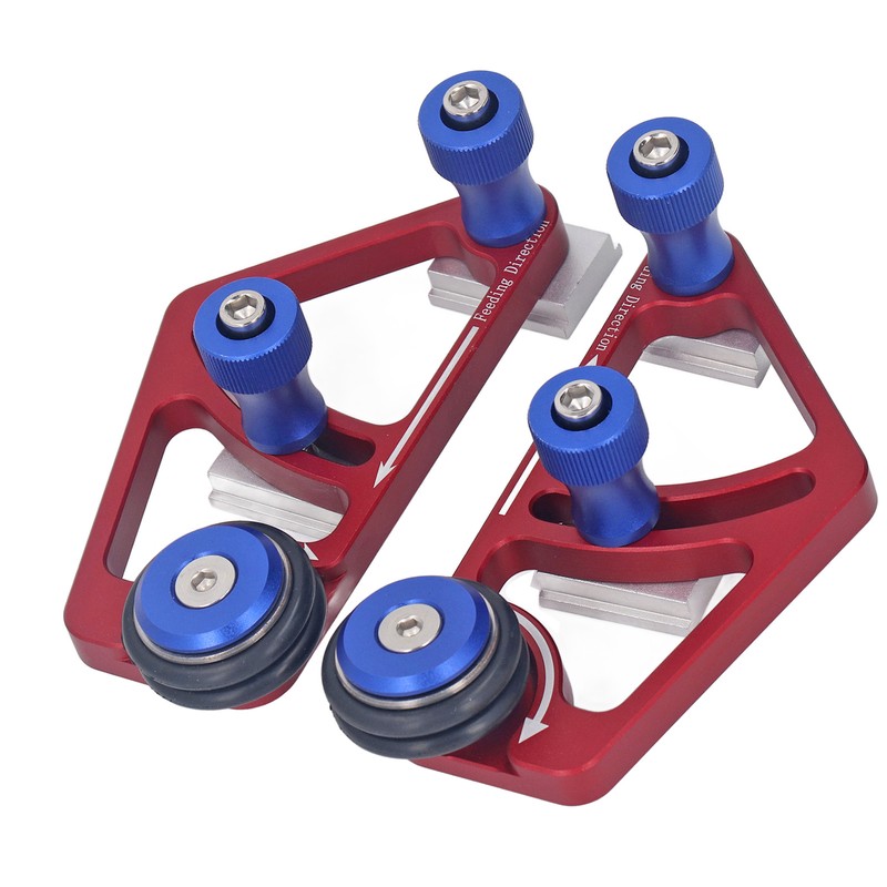 Woodworking Bearing Stock Feeder with Sliding Blocks Table Saw Feed