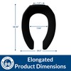 BEMIS 1955CT 047 Commercial Heavy Duty Open Front Toilet Seat