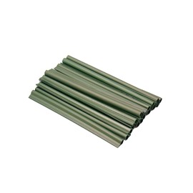 HaGa® End Strip Pack of 50 – End Rail for PE Privacy Protection Strips in Green – Mounting Clips