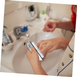 PACKOVE Stainless Steel Nail Scrubbing Brush with Ergonomic Handle for Women Versatile Cleaning Tool for Nails Vegetables and More Portable and Lightweight Design