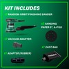 Metabo HPT 5-Inch Random Orbit Finishing Sander, Variable Speed, Palm-Style