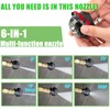 MuuTuoL Pressure Washer Nozzle, 6-in-1 Quick Changeover and Adjustable, Power
