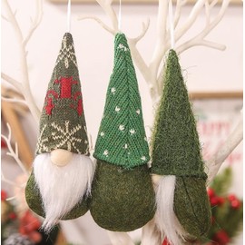Pack of 3 Christmas Gnome Figures Christmas Decoration Christmas Decoration Christmas Decoration Gnome Small Scandinavian Gnome Pendant Christmas Decoration Christmas Tree Figures Attachments (02)