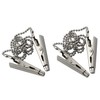 ZYAMY 2pcs Dental Bib Clips Metal Napkin Clip Chain Keep
