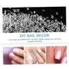 Baluue 5sets Nail Art Accessories Two-Ended Glass Rhinestones for Manicure