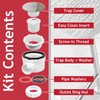 SPARES2GO Shower Trap for 90mm Tray Plug Hole 1.5" Luxury