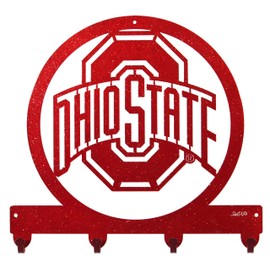 SWEN Products Ohio State Buckeyes Metal Key Chain Hanger - Leash Holder