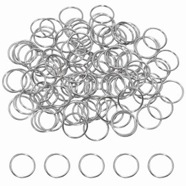 Shapenty 1mm/0.04Inch Thickness Stainless Steel Open Jump Rings Connector Split Rings Bulk for Keychain Necklace Bracelet Earring Pendant Jewelry Finding Making Charm Crafting, 500PCS (12mm)