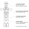 Sempro Profile Cylinder 30/40 Door Cylinder with 3 Keys -