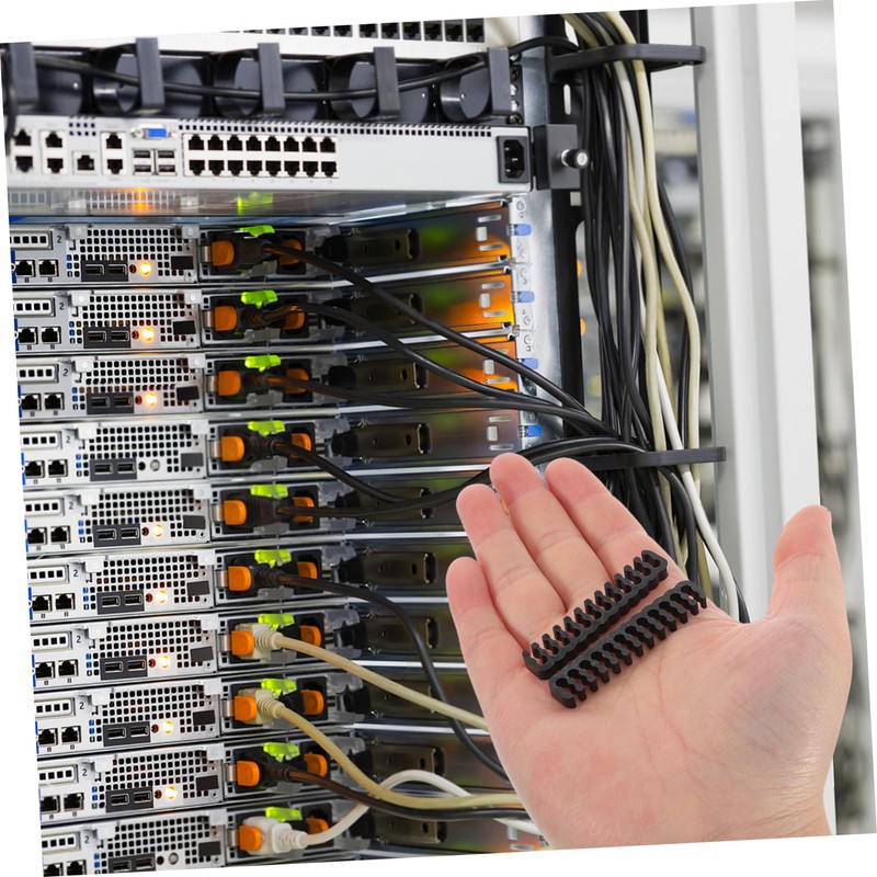 FELTECHELECTR 24pcs Power Cord Organiser Wire Comb Cable Management Hide