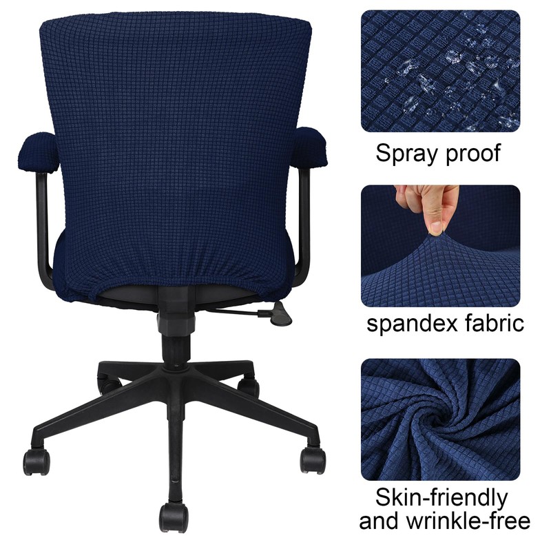 Tallew 4 Pcs Office Chair Covers Set Computer Universal Protective