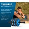 Pump Bros Premium Abdominal Roller with Knee Mat, Abdominal Trainer