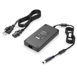 Dexpt 240W Charger Fit for Dell Alienware - UL Listed (Meets Highest Safety Standards) - Fit for Alienware M15 R5 R3 R4 R2 M17 R5 R3 R4 15 17 G5 G7 M16 M14X M17X X15 X16 Gaming Laptop Charging Power Cord