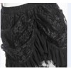 Women's Steampunk Gothic Black Lace Long Skirts