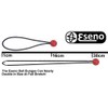 Eseno 10 x 150mm Ball Bungee Cords. Ideal for Tarps,