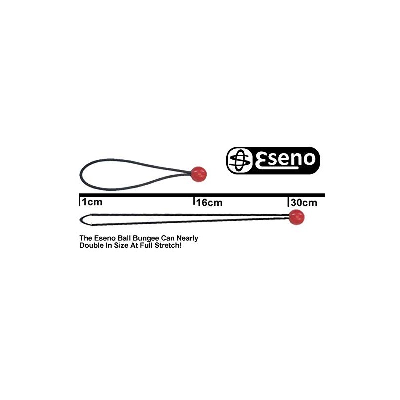 Eseno 10 x 150mm Ball Bungee Cords. Ideal for Tarps,