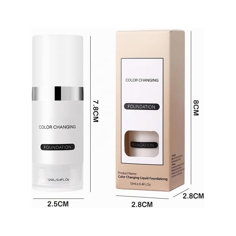 Base de Maquillaje Bluemega Cambio de Color por Temperatura –