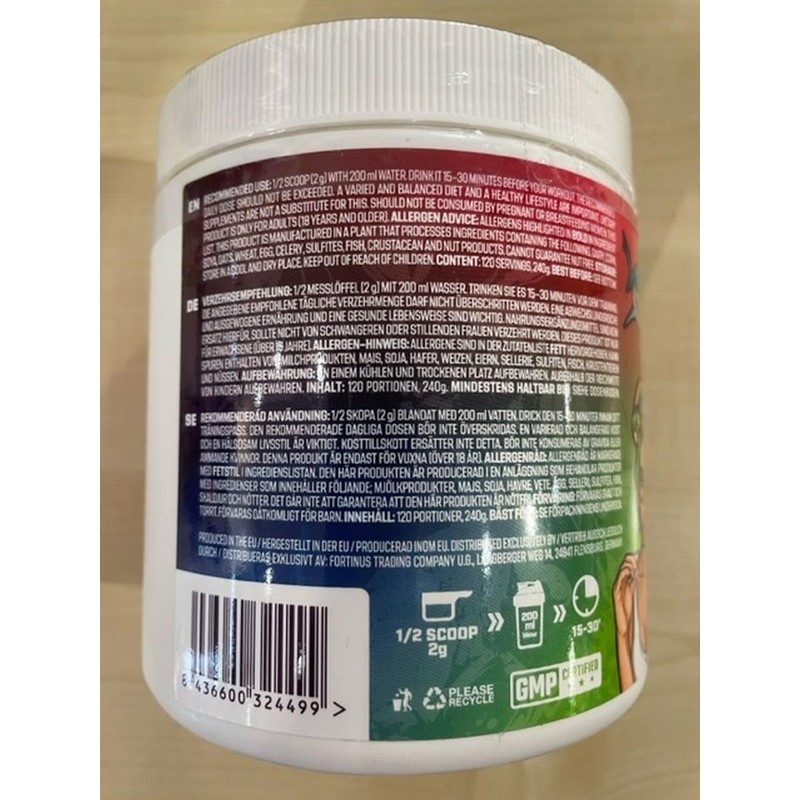 AK-47 Labs Pre-Workout Paranoia - 240 g Tigers Blood