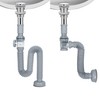1-1/4" Bathroom Sink Drain, Universal Sink Drain Pipe W/Cleanout, P-Trap