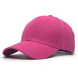 Utmost Gorra de béisbol estructurada con cierre ajustable, sombrero de rendimiento para actividades al aire última intervensión y bordado personalizado, 1PC Rosa intenso, Talla única