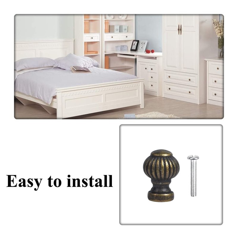 Rea&Gole 20 Pcs Mini Cabinet Knobs Drawer Wardrobe Handles Antique