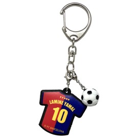 FC Barcelona Keychain Uniform Rubber Key Holder #10 Lamine YAMAL NVY F