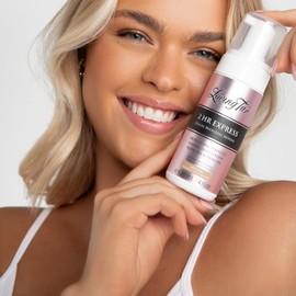 Loving Tan 2 HR Express Self Tanning Mousse, Medium - Streak Free, Natural, Professional Quality - 5+ Sunless Self Tanner Applications per Bottle, Cruelty Free, Naturally Derived DHA - 4 FL Oz