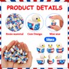 50 Pcs Patriotic Eagle Duck Figurine Mini Resin Veteran Ducks