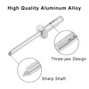 Kyuionty 60 Pcs 3/16" x 7/8" Tri-Fold Exploding Pop Rivets,