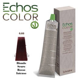 Echos Colour 6.66 Dark Blonde Intense Red Colour Cream without PPD and Resorcinol 100 ml