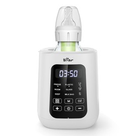 Bear Baby Bottle Warmer, Milk Warmer Breastmilk Bag Formula Fast Warming for New Born Baby Bottles, with Time Temp Control Automatic Shut Off at Home Use