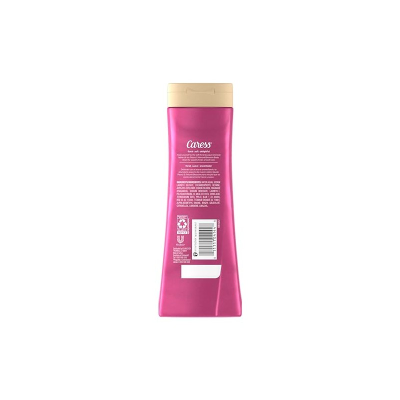 Caress Moisturizing Peony & Almond Blossom Body Wash for Fresh,