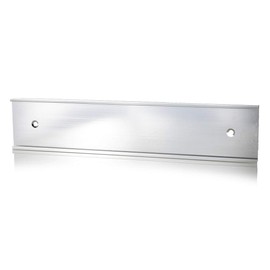 NamePlate Holder, Wall or Door, Silver 2x10