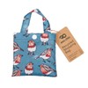 ECO CHIC Lightweight Foldable Reusable Shopping Bag Water Resistant Tote