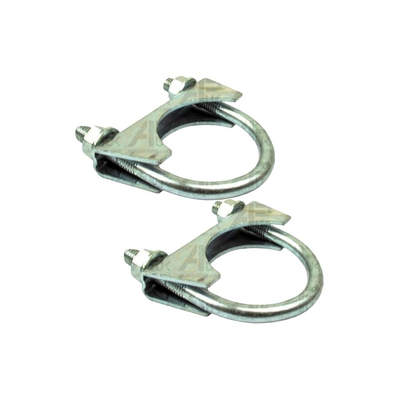 APUK 2x Exhaust Silencer Clamp 45mm M8 Replacement for John