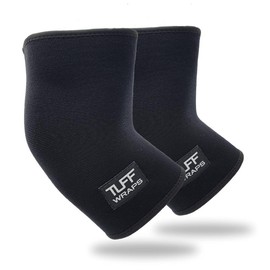 TUFF Double Ply Elbow Sleeves All Black (pair) - Size: XL