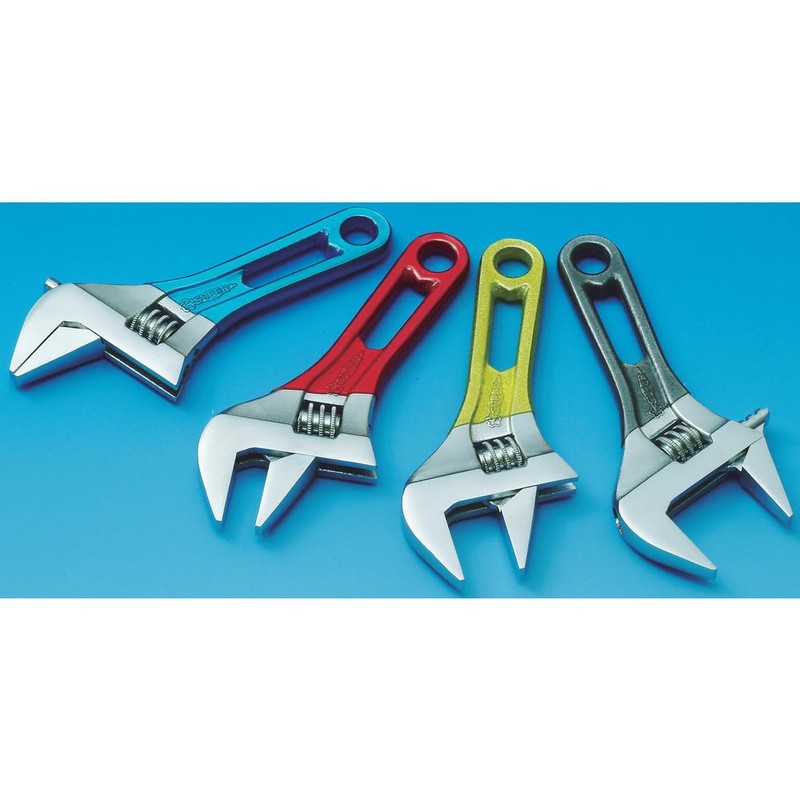 Super Wide Monkey Wrench Short Type (Yellow) Mouth Opening: 0