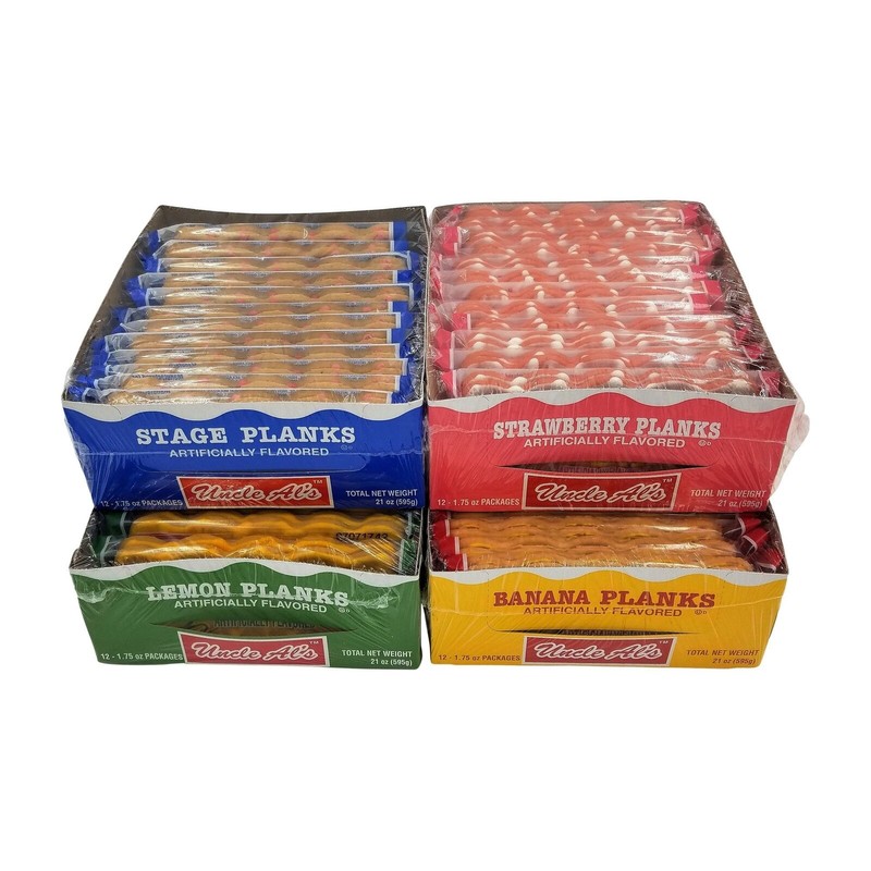 Uncle Als Stage Planks Bulk Variety Pack (Original, Banana, Lemon,