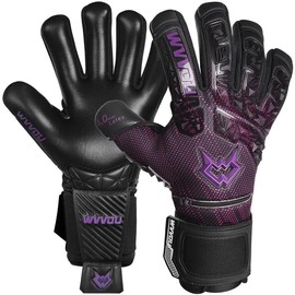 WVVOU Guardian 2.0  Goalie Gloves for Adults and Youth, High Performance Goalkeeper Gloves with 5 Detachable Finger Saves, Breathable Soccer Gloves with 4mm Sticky Latex Palm:_Purple_9