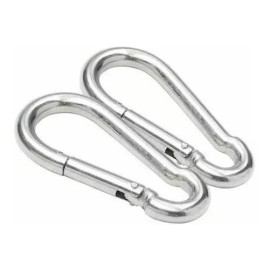 Estuchelandia Bandola Gancho Mosqueton Aluminio Camping Llavero 2 Piezas